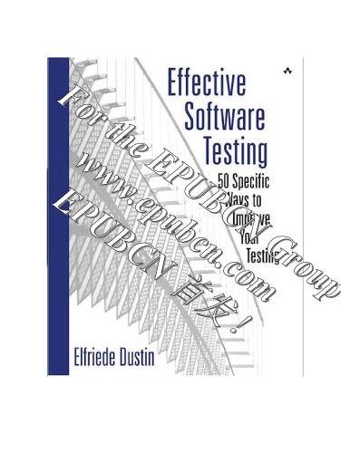 دانلود نسخه کامل کتاب Effective Software Testing: 50 Specific Ways to Improve Your Testing