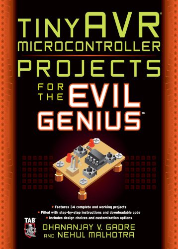 دانلود نسخه کامل کتاب tinyAVR Microcontroller Projects for the Evil Genius
