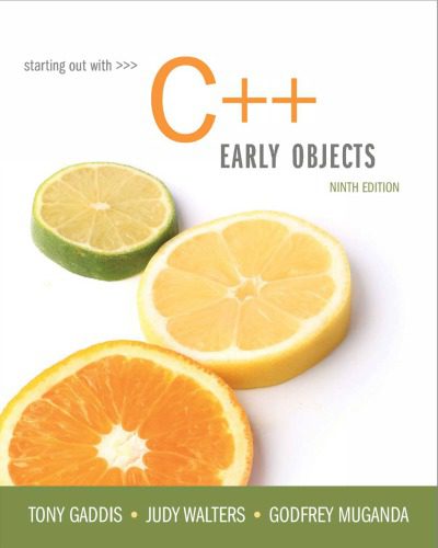 دانلود نسخه کامل کتاب Starting Out With C++ Early Object