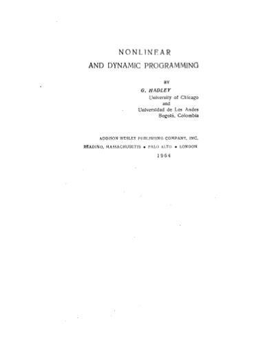 دانلود نسخه کامل کتاب Non- Linear & Dynamic programming