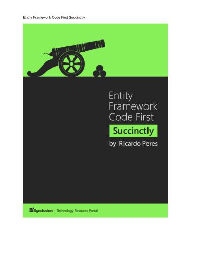 دانلود نسخه کامل کتاب Entity Framework Code First Succinctly