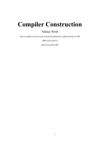 دانلود نسخه کامل کتاب Compiler Construction