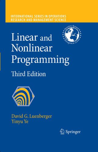 دانلود نسخه کامل کتاب Linear and Nonlinear Programming