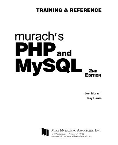 دانلود نسخه کامل کتاب Murach’s PHP and MySQL : training & reference