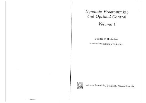 دانلود نسخه کامل کتاب Dynamic programming and optimal control