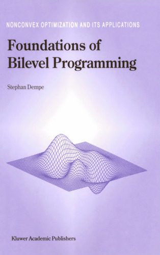 دانلود نسخه کامل کتاب Foundations of bilevel programming