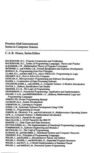 دانلود نسخه کامل کتاب The Implementation of Functional Programming Languages (Prentice-Hall International Series in Computer Science)