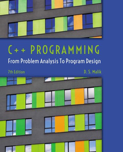 دانلود نسخه کامل کتاب C++ Programming: From Problem Analysis to Program Design