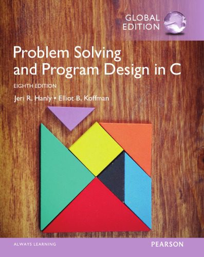 دانلود نسخه کامل کتاب Problem Solving and Program Design in C, Global Edition