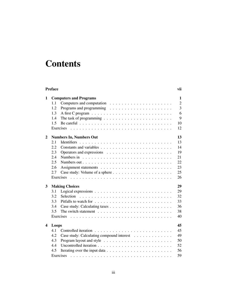 دانلود نسخه کامل کتاب Programming, problem solving & abstraction with C