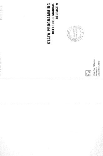 دانلود نسخه کامل کتاب Stata Programming Release 9