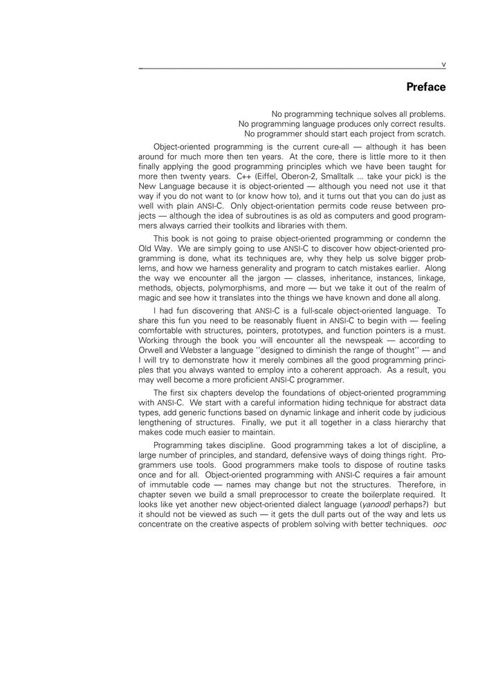 دانلود نسخه کامل کتاب Object-Oriented Programming with ANSI-C