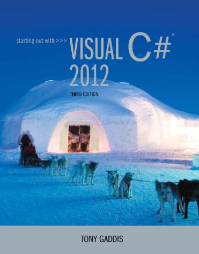 دانلود نسخه کامل کتاب Starting out with Visual C#