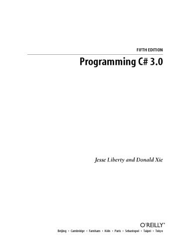 دانلود نسخه کامل کتاب Programming C Sharp 3.0
