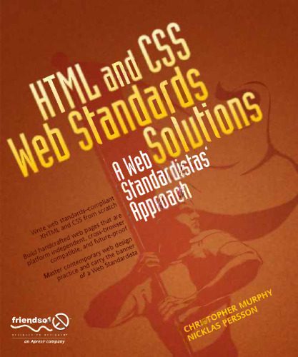 دانلود نسخه کامل کتاب HTML and CSS Web Standards Solutions: A Web Standardistas’ Approach