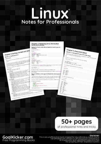 دانلود نسخه کامل کتاب Linux® commands Notes for Professionals book
