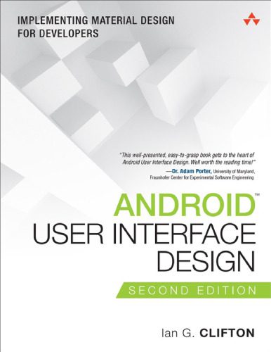 دانلود نسخه کامل کتاب Android User Interface Design: Implementing Material Design for Developers
