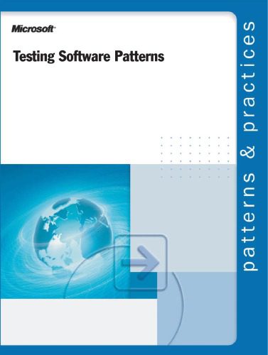 دانلود نسخه کامل کتاب Testing Software Patterns