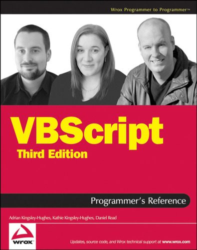 دانلود نسخه کامل کتاب VBScript Programmer’s Reference