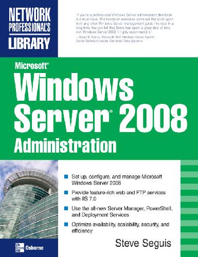دانلود کتاب Microsoft Windows Server 2008 Administration – Microsoft Windows Server 2008 مدیریت