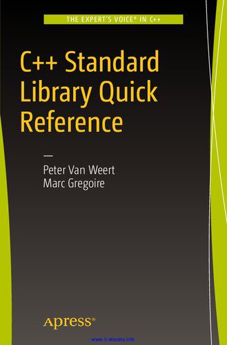 دانلود نسخه کامل کتاب C++ Standard Library Quick Reference