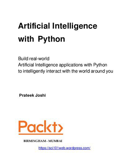 دانلود نسخه کامل کتاب Artificial Intelligence with Python