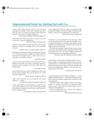 دانلود نسخه کامل کتاب Starting Out with C++: Early Objects (Formerly Alternate Edition)