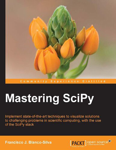 دانلود نسخه کامل کتاب Mastering Scipy (Python)