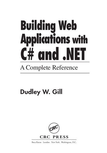 دانلود نسخه کامل کتاب Building Web Applications with C# and .Net: A Complete Reference