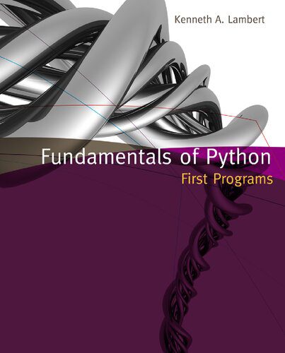 دانلود نسخه کامل کتاب Fundamentals of Python: First Programs