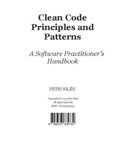 دانلود نسخه کامل کتاب Clean Code Principles And Patterns : A Software Practitioner’s Handbook