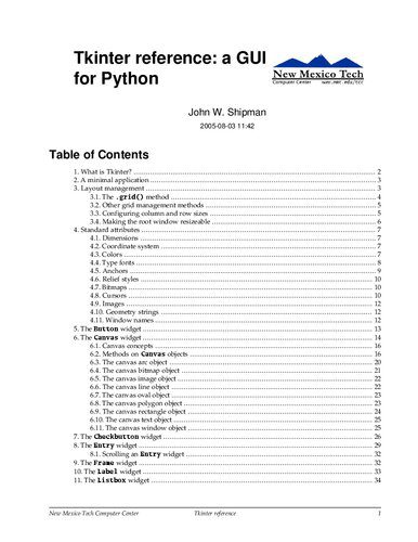 دانلود نسخه کامل کتاب Python & Tkinter Programming