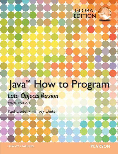 دانلود نسخه کامل کتاب Java: how to program: late objects version