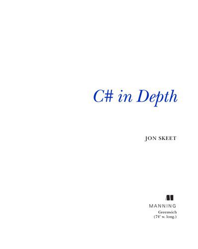 دانلود نسخه کامل کتاب C# in Depth