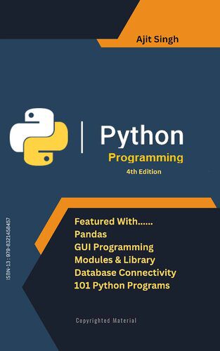 دانلود نسخه کامل کتاب Python Programming: 4th Edition