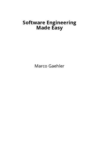 دانلود نسخه کامل کتاب Software Engineering Made Easy