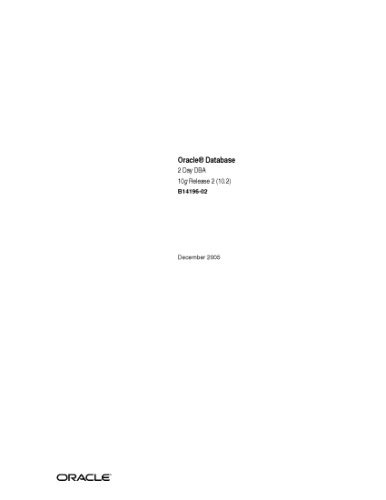 دانلود نسخه کامل کتاب Oracle Database 2 Day DBA, 10g Release 2 (10.2) B14196-02