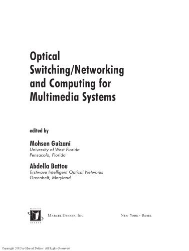 دانلود نسخه کامل کتاب Optical switching/networking and computing for multimedia systems