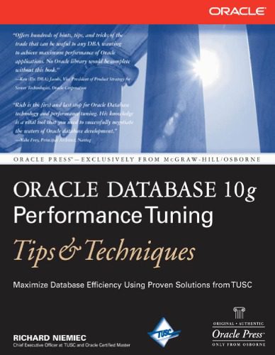 دانلود نسخه کامل کتاب Oracle Database 10g Performance Tuning Tips & Techniques