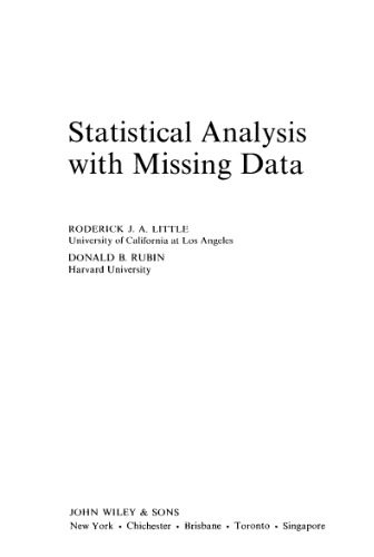 دانلود نسخه کامل کتاب Statistical analysis with missing data
