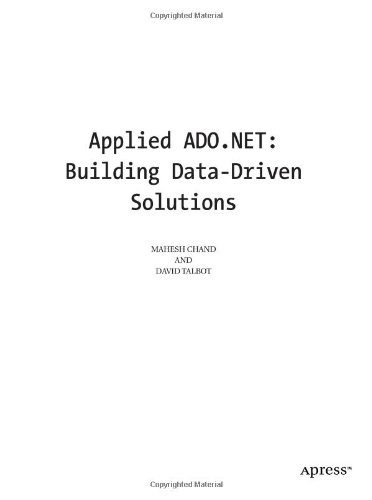دانلود نسخه کامل کتاب Applied ADO.NET: Building Data-Driven Solutions