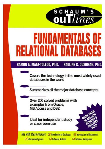 دانلود نسخه کامل کتاب Schaum’s Outline of Fundamentals of Relational Databases