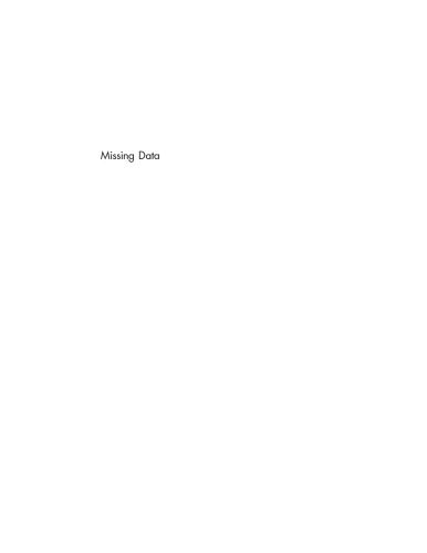 دانلود نسخه کامل کتاب Missing Data: A Gentle Introduction