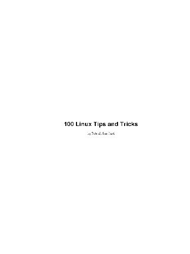دانلود نسخه کامل کتاب 100 Linux Tips And Tricks