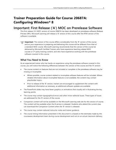 دانلود کتاب 20687A Configuring Windows 8 Setup Guide, Trainer Preparation Guide – 20687A Configuring Windows 8 Setup Guide, Trainer Preparation Guide