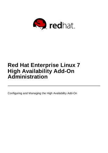 دانلود نسخه کامل کتاب Red Hat Enterprise Linux 7 High Availability Add-On Administration