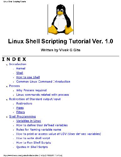 دانلود نسخه کامل کتاب Linux Shell Scripting Tutorial