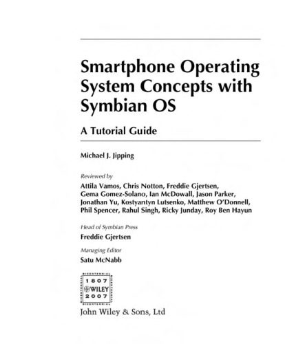 دانلود نسخه کامل کتاب Smartphone Operating System Concepts with Symbian OS: A Tutorial Guide
