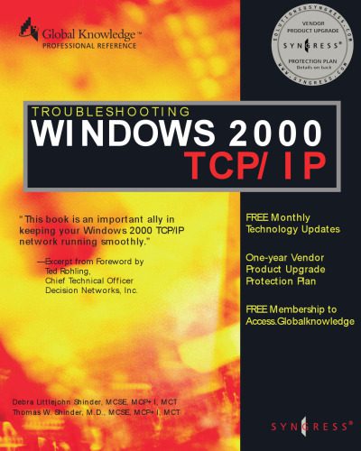 دانلود نسخه کامل کتاب Troubleshooting Windows 2000 TCP IP