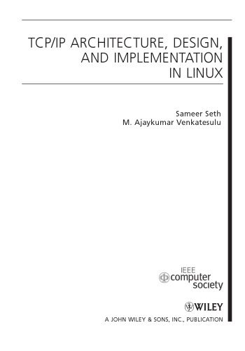 دانلود نسخه کامل کتاب TCP/IP architecture, design and implementation in Linux
